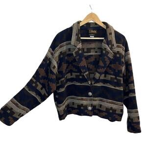 Vintage David Paul Women's Southwest Blazer Jacket Size M Western Beth Dutton